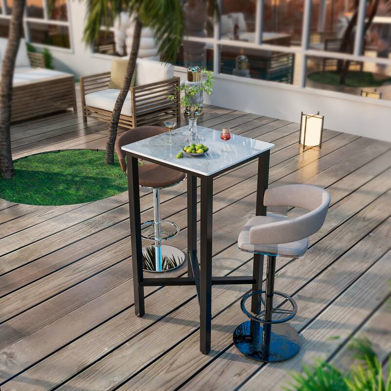Bar Height 41.4" Dining Table - 27.55x27.55x41.4 inch