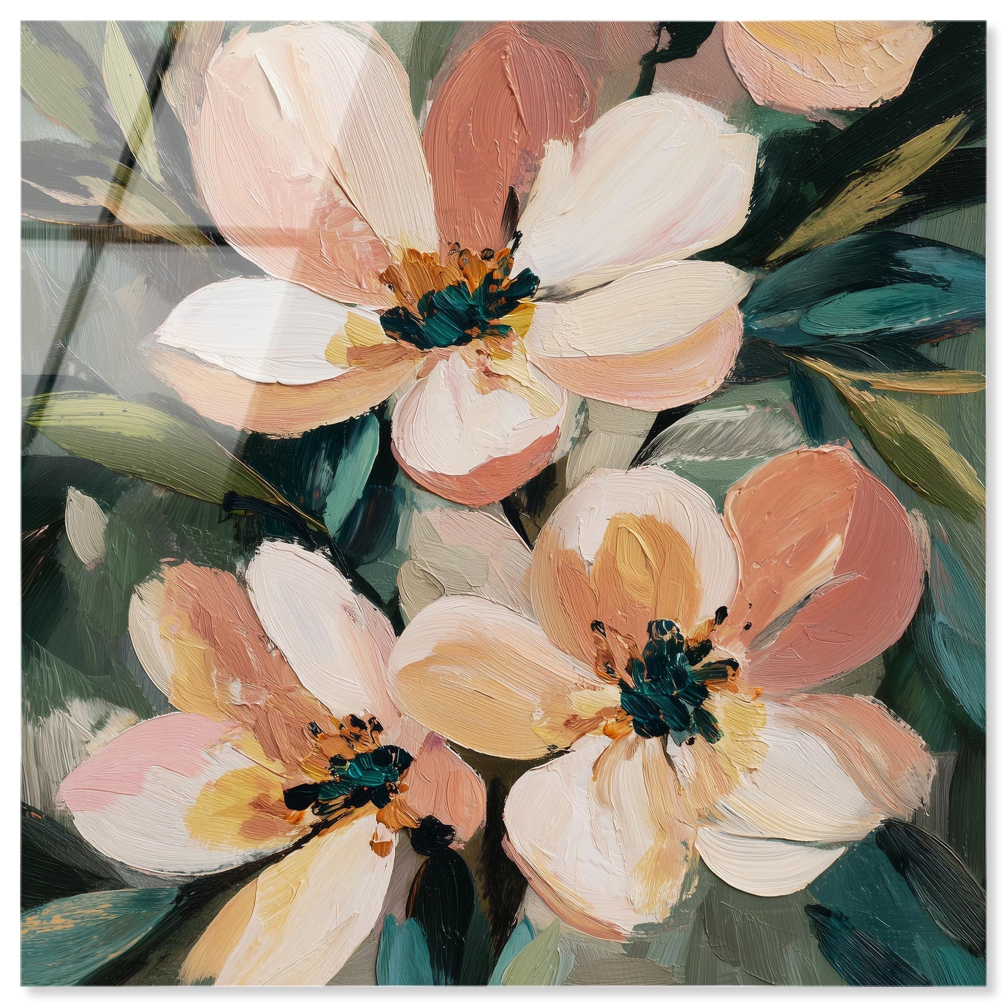 Blush Blooms II Floral Wall Decor Acrylic Print by Art Remedy