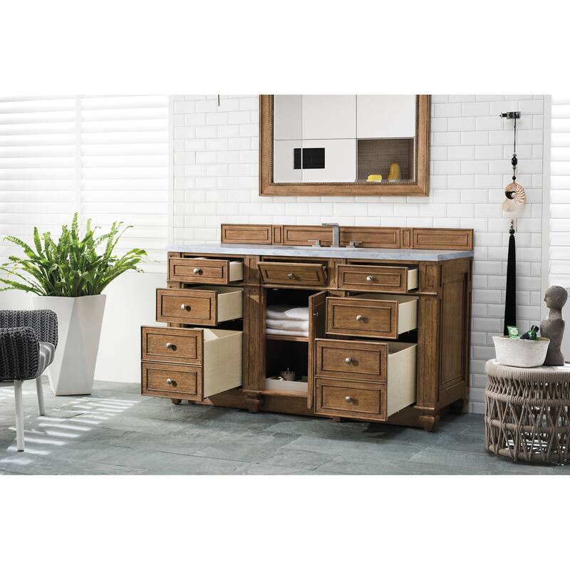 James Martin Vanities 157-V60S-FEJP Bristol 60" Free Standing Single