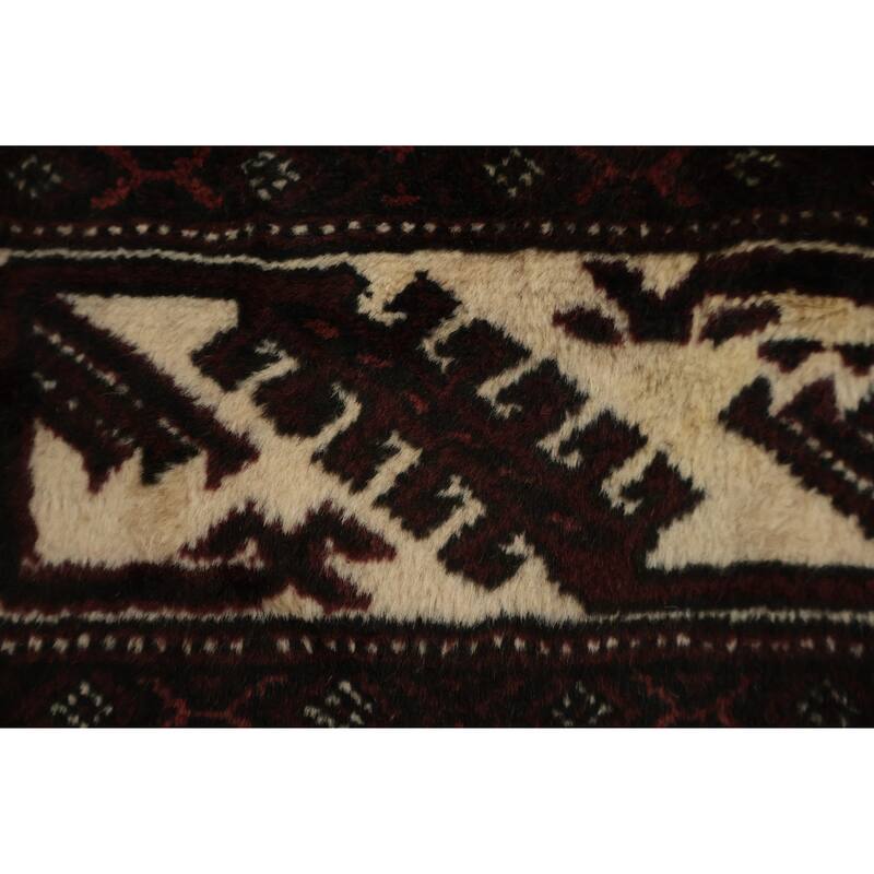 Hand Knotted Oriental 100% Wool Carpet Traditional All-Over Red Turkoman Area Rug - 12' 3'' X 9' 0''