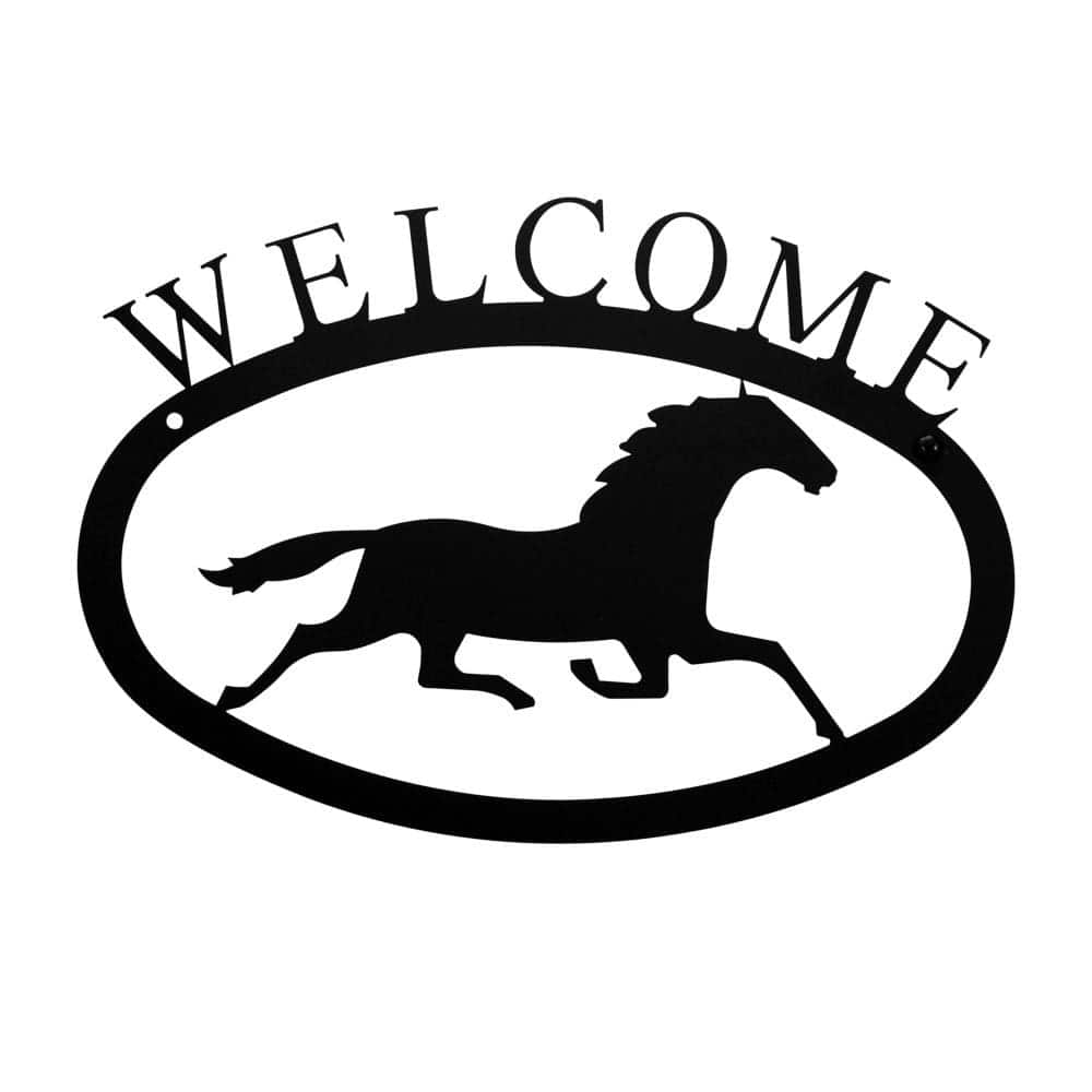 Running Horse - Welcome Sign Small
