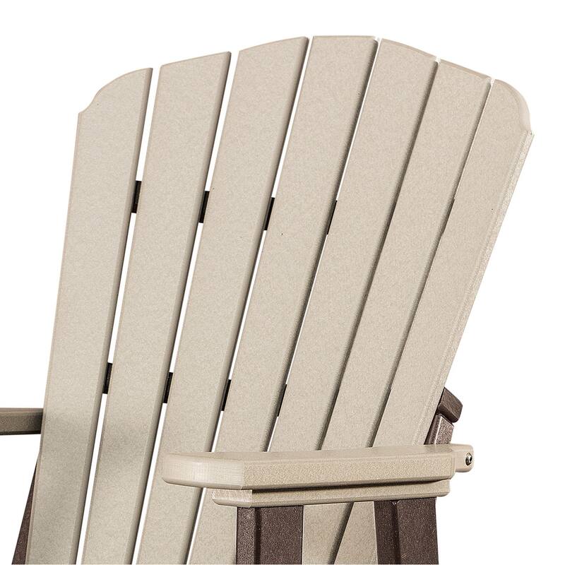 OS Home & Office Fan Back Glider Weatherwood/Tudor Brown