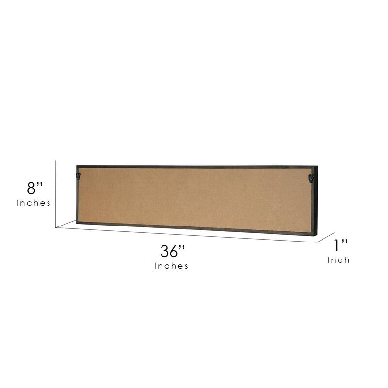 American Art Decor Home Of The Brave Wood Novelty Wall Sign - 36" x 8" - 36" x 8"