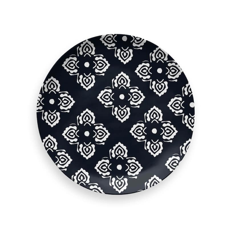 Abode Homewares Planta Medallion Salad Plate - Multicolor - Assorted Patterns - 8.5" - Set of 4