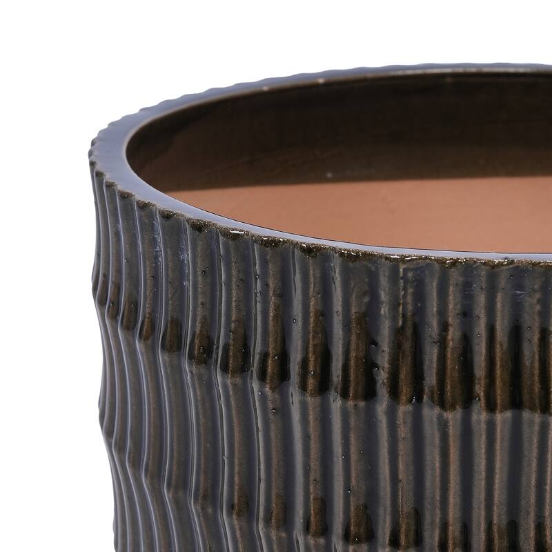 Handmade Terra Cotta Ceramic Planter Breathable Clay Drainage Holes