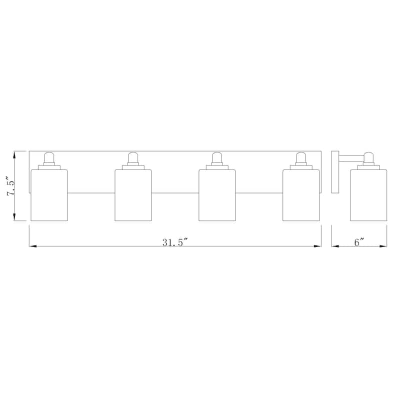 Z-Lite Soledad 4 Light 32" Wide Bathroom Vanity Light