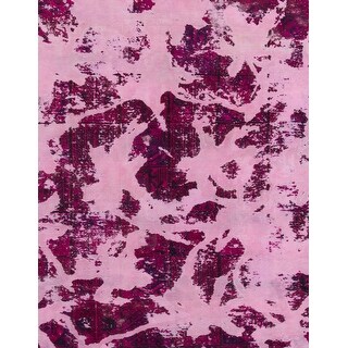 Ahgly Company Machine Washable Abstract Hot Pink Area Rugs - Bed Bath ...