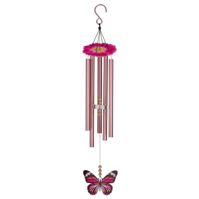 Butterfly Chime 32" - Pink Monarch