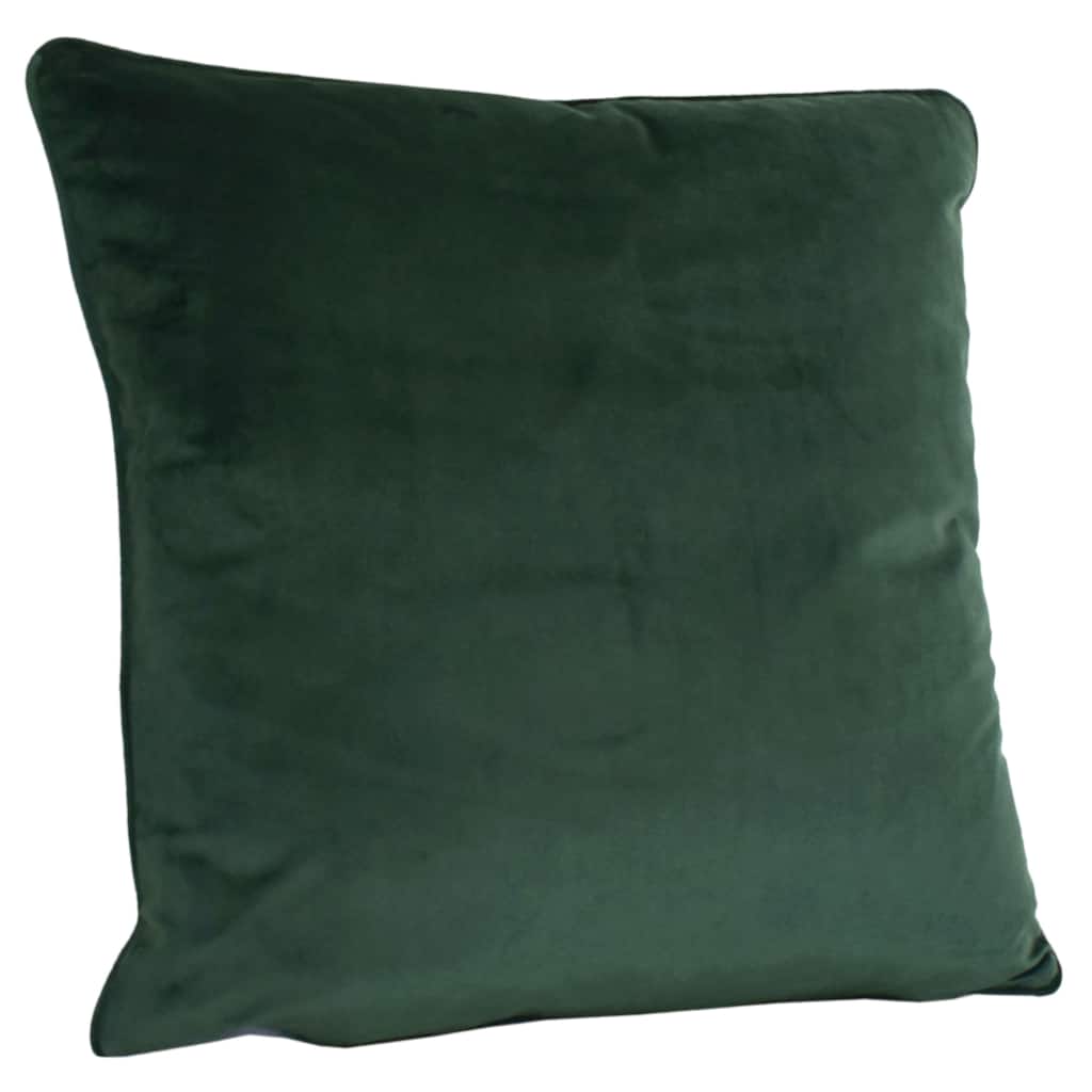 Sonora Plush Velvet 20x20 Square Throw Pillow, Dark Green