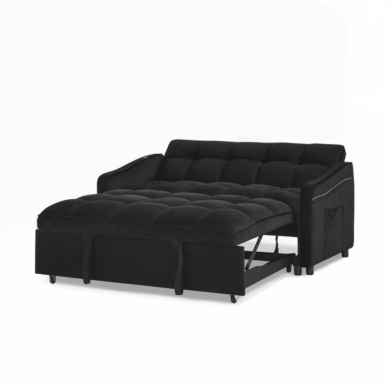 Loveseats Sofa Bed with Pull-out Bed AND Adjsutable Back - 2 Seat