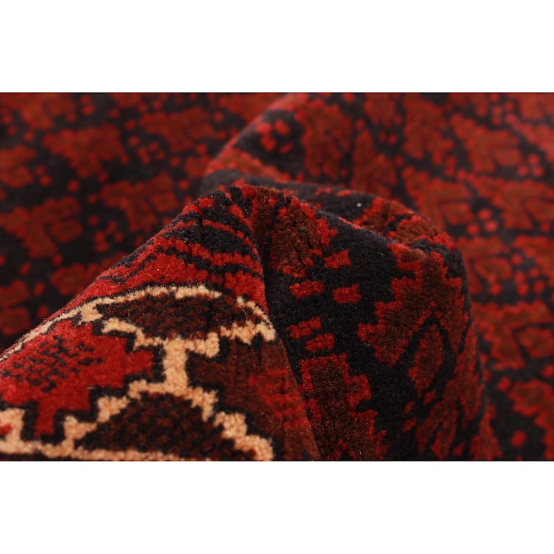 Teimani Burgundy Rug 3'1" x 4'8" - 3'1 x 4'8