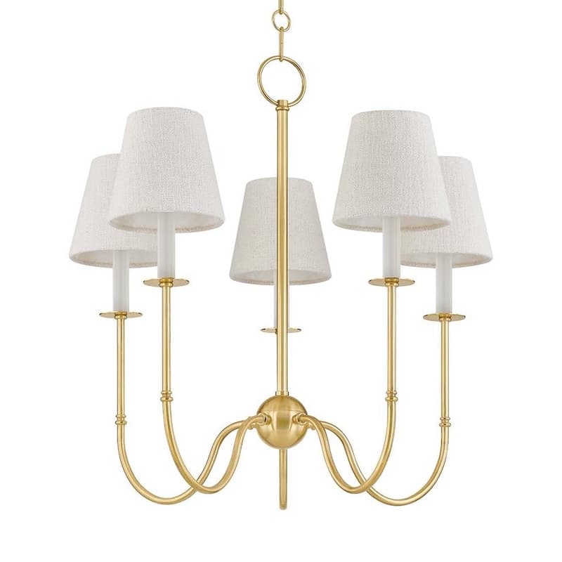 Hudson Valley Lighting 6927 Amina 5 Light 27" Wide Chandelier - Aged Brass