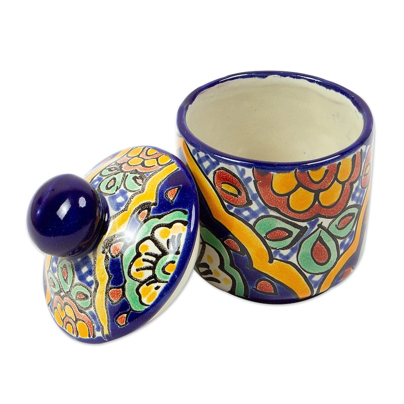 Novica Handmade Hidalgo Fiesta Creamer And Sugar Bowl (Set Of 2)
