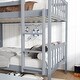 preview thumbnail 16 of 31, Twin Over Twin Rubber Wood Bunk Bed with 2 Drawers, Convertible into 2 Twin Beds