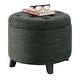 preview thumbnail 36 of 48, Copper Grove Chrysanthemum Round Storage Ottoman