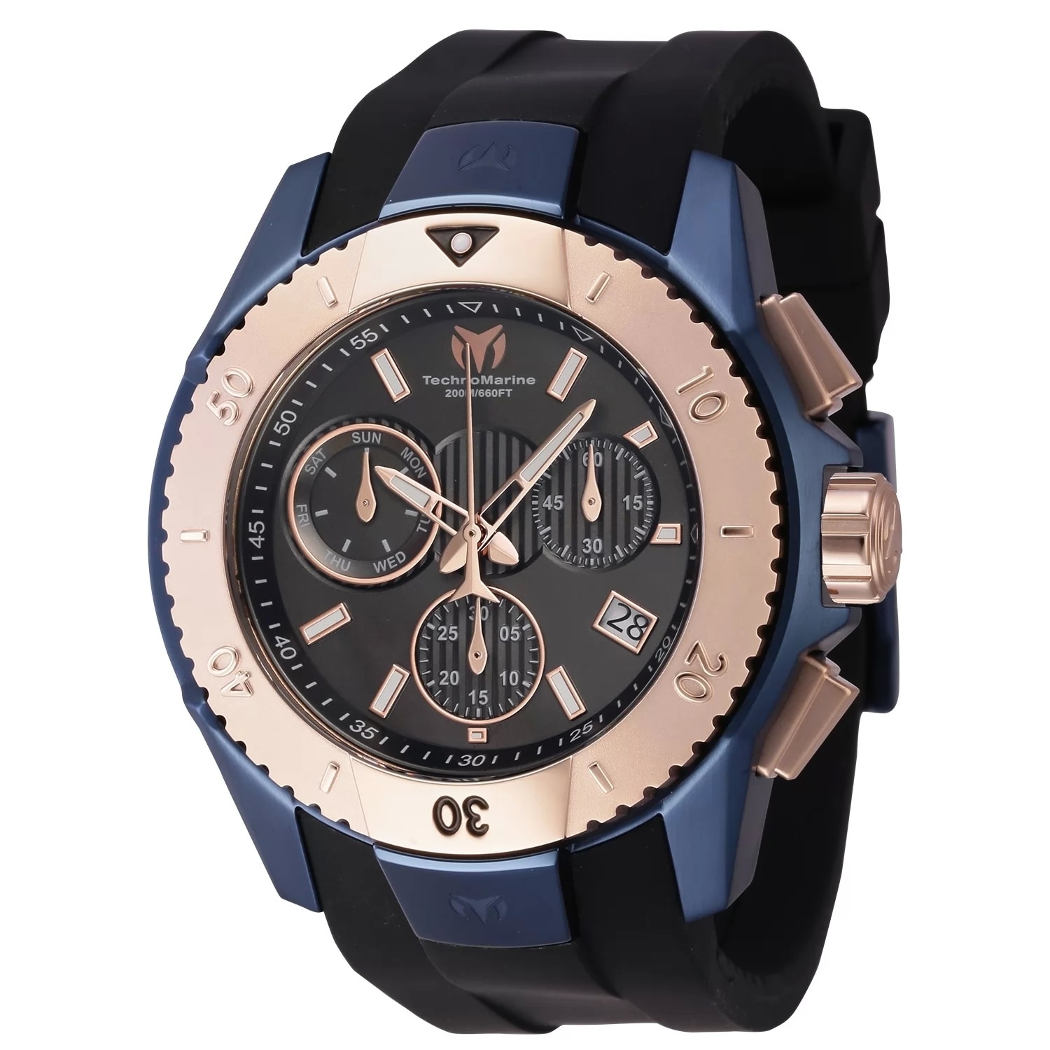 Technomarine Men's TM-621037 UF6 Quartz Chronograph Gunmetal Dial Watch