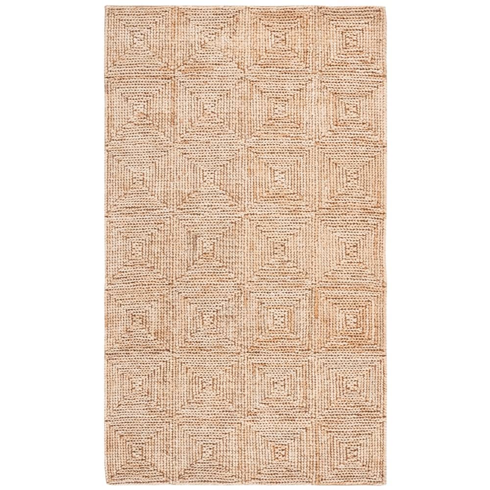 SAFAVIEH Handmade Natural Fiber Cailyn Farmhouse Wool Rug