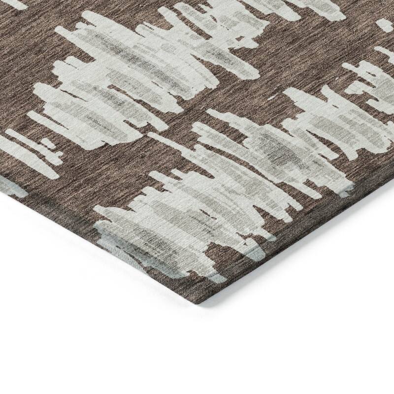 HomeRoots Striped Transitional Rectangle Outdoor Rug