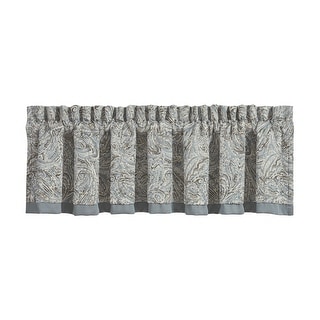 Five Queens Court Beaumont Champagne Straight Window Valance Bed Bath