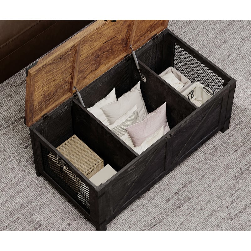 Lift top coffee table and end tabls set for living room