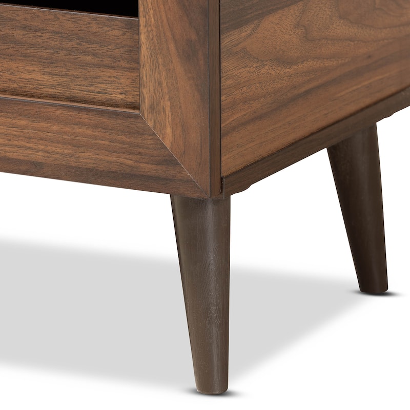 Salma Modern and Contemporary 2-Door Shoe Storage Wood Cabinet