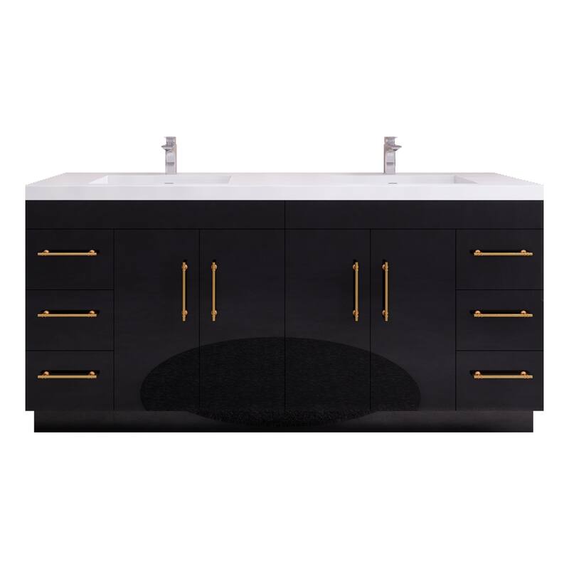 Eliza 72'' Freestanding Vanity with Double Sink