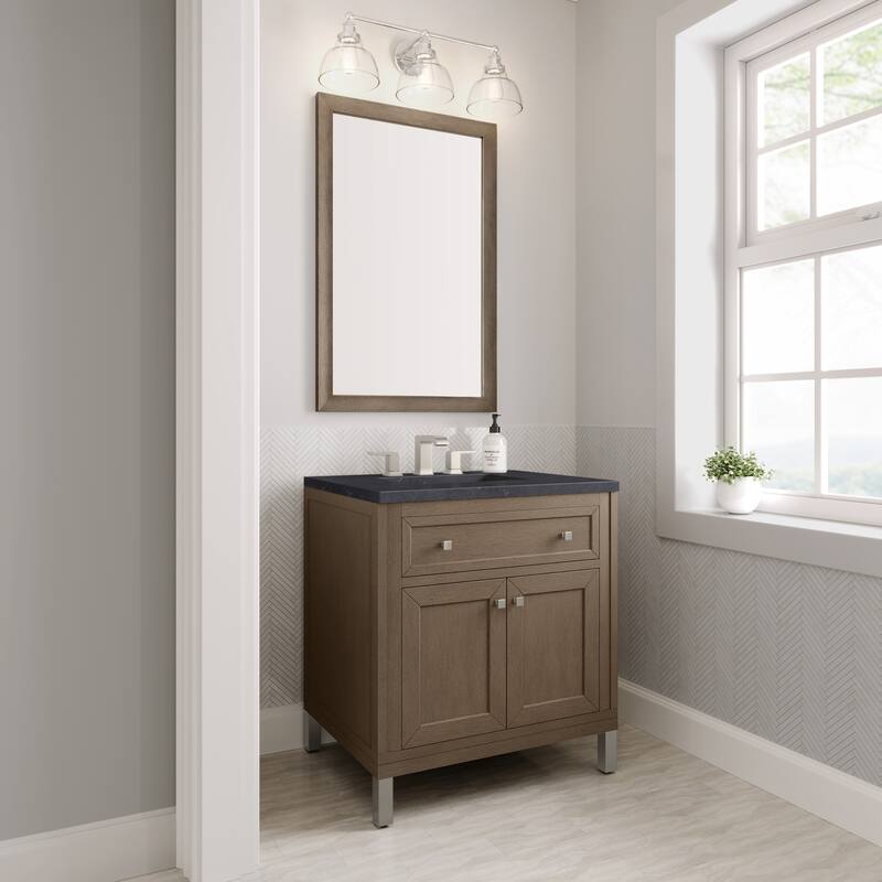 James Martin Vanities Chicago 30" Single Vanity, Whitewashed Walnut