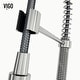 preview thumbnail 23 of 122, VIGO Edison 19" H Single Handle Pull-Down Sprayer Kitchen Faucet Set with Touchless Sensor