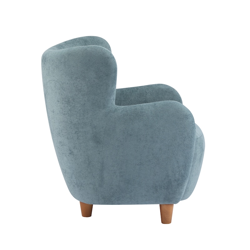 Bacho Fabric Wingback Accent Chair by Christopher Knight Home