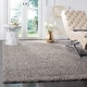 preview thumbnail 4 of 121, SAFAVIEH Athens Shag Ilaha 1.5-inch Thick Rug 10' x 14' - Light Grey - Rectangle