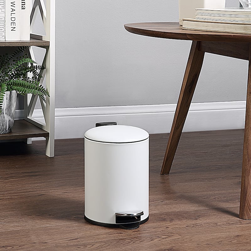 3L / 0.8 Gallon Mini Trash Can with Lid - 0.8 Gallon