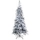 preview thumbnail 1 of 3, 7' Flocked Montana Down Swept Spruce Christmas Tree with 400 LED - Green