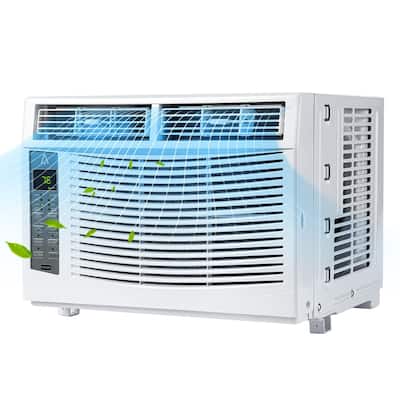 Window Air Conditioner 6000 Btu, Cools Up to 250 Square Feet, with Remote