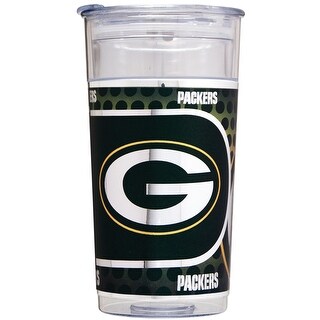 Shop Nfl Green Bay Packers Double Wall Acrylic Party Cup With Metallic Graphics On Sale Overstock 30098743