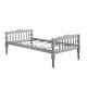 preview thumbnail 5 of 12, Twin Size Wood Convertible Bunk Bed with Attached Guardrail