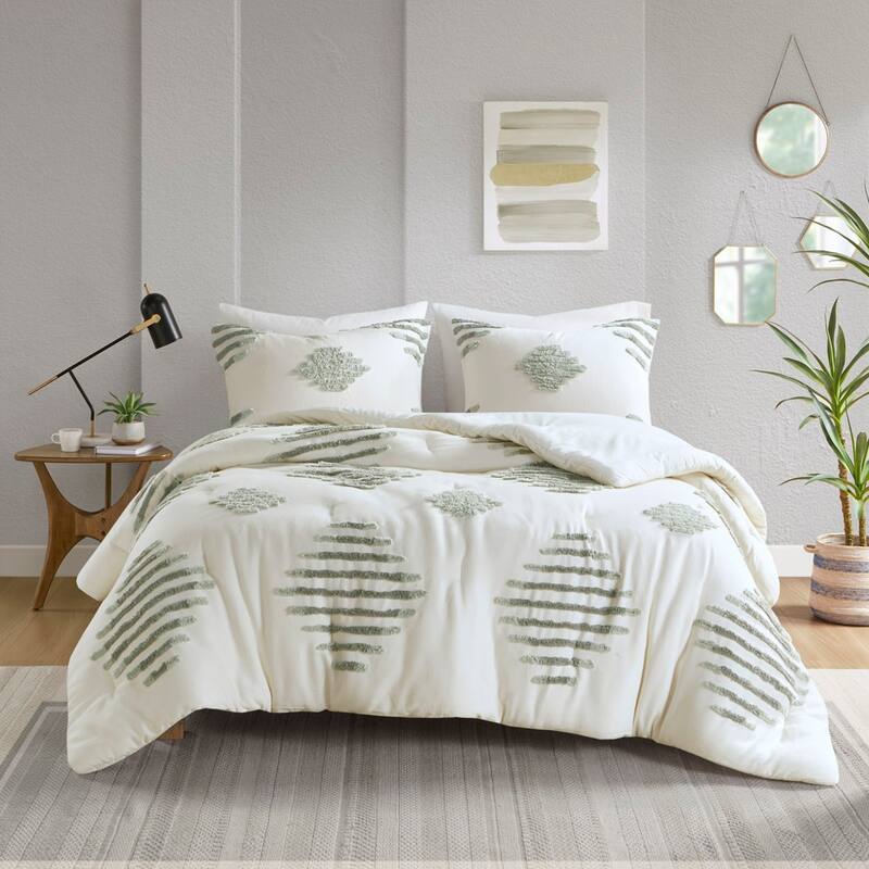 GDF Studio - Tahli Cotton Blend Chenille Comforter Set
