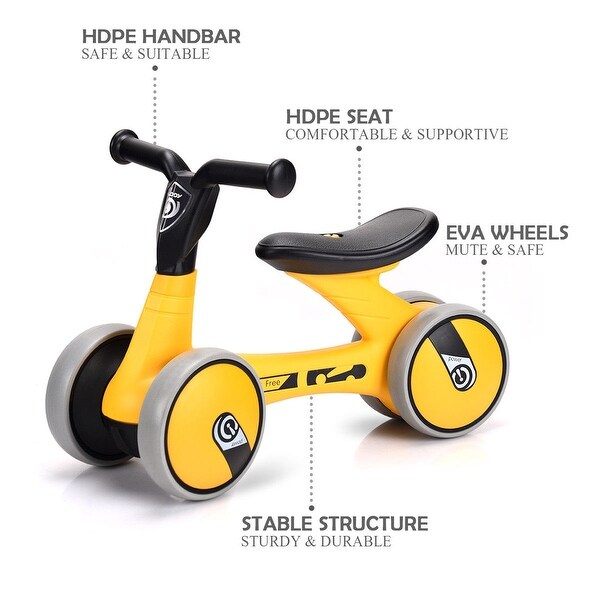 yellow toddler bike