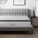 Lucid Bamboo Charcoal and Aloe Memory Foam Topper - Gray
