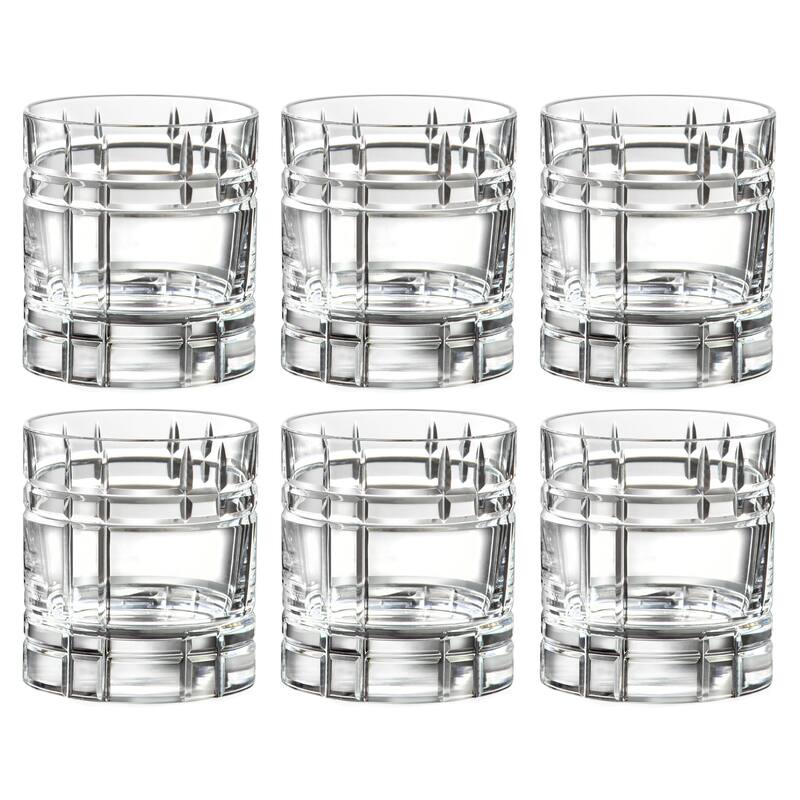 Majestic Gifts Inc. Crystal Glass Double Old Fashioned Tumblers-11.5 oz-Set/6