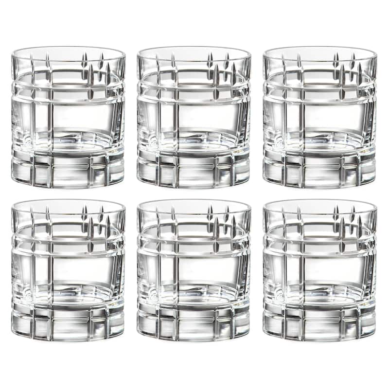 Majestic Gifts Inc. Crystal Glass Double Old Fashioned Tumblers-11.5 oz-Set/6