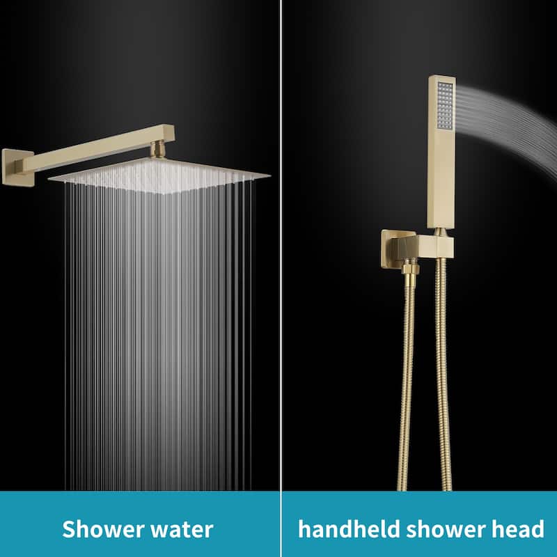 WIZ 2-Spray 12 in. Wall Mount Shower Head System Shower Faucet