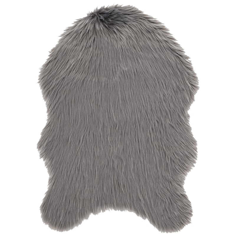 SAFAVIEH, Faux Sheep Idith Shona 2.4-inch Thick Rug