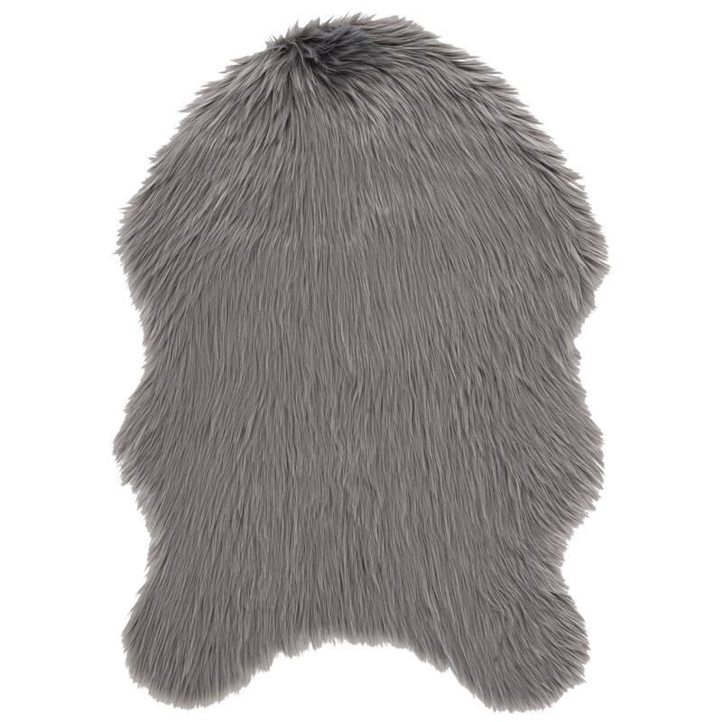SAFAVIEH Faux Sheep Skin Shona 2.4-inch Thick Rug