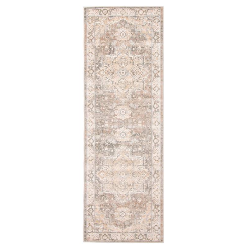 ECARPETGALLERY Machine Woven Ashby Tan Area Rug - Tan - 2'8 x 8'2 - Runner