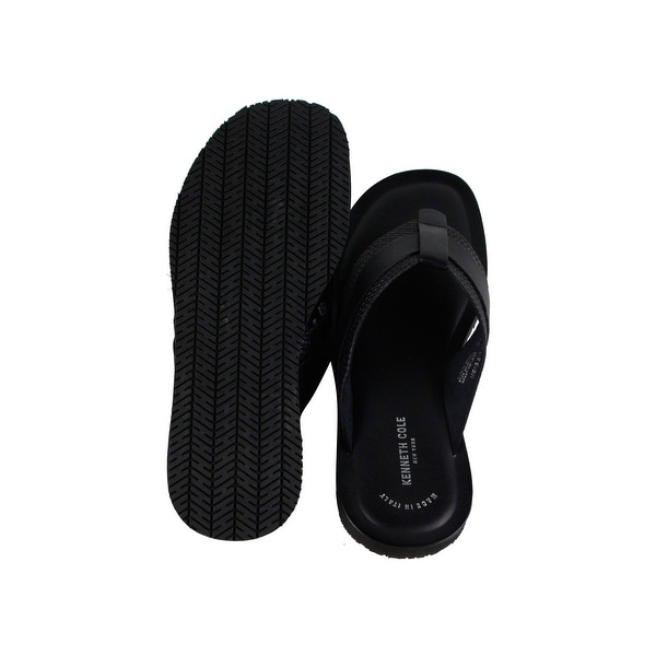 kenneth cole men's leather flip flops