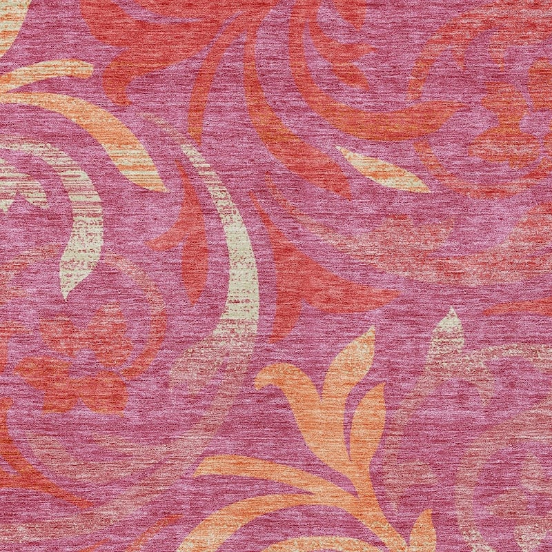 HomeRoots Floral Transitional Rectangle Outdoor Rug