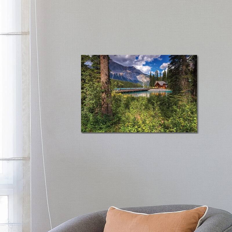 iCanvas "Cabin In The Woods" by Sergio Lanza Canvas Print - 18x26x1.5