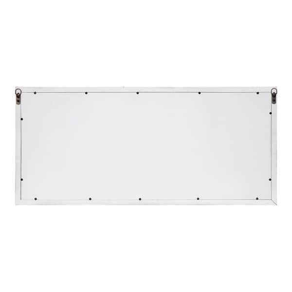 Kate and Laurel Jackson 10 Windowpane Wall Mirror with Shelf 18x40