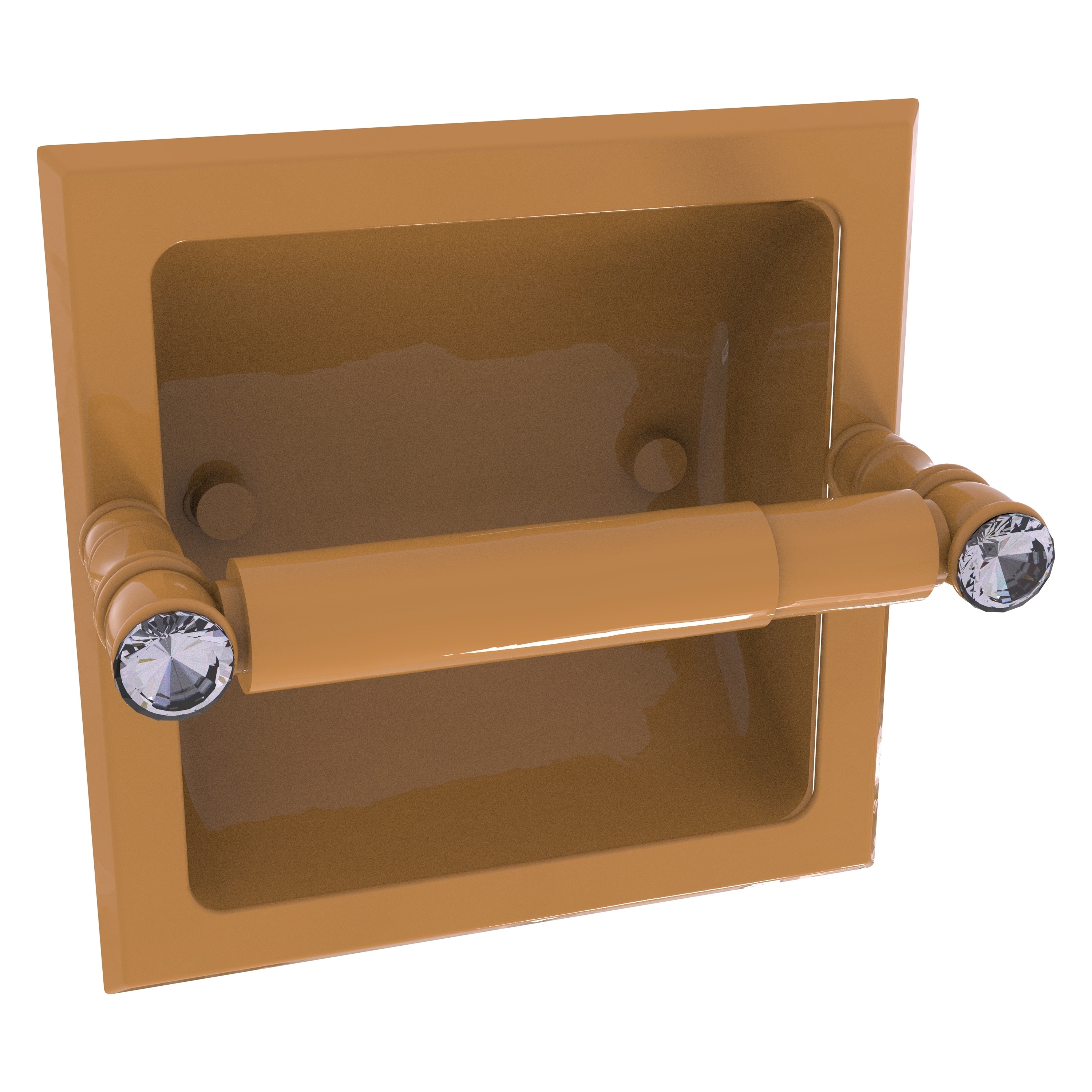 Allied Brass Carolina Crystal Collection Recessed Toilet Paper Holder
