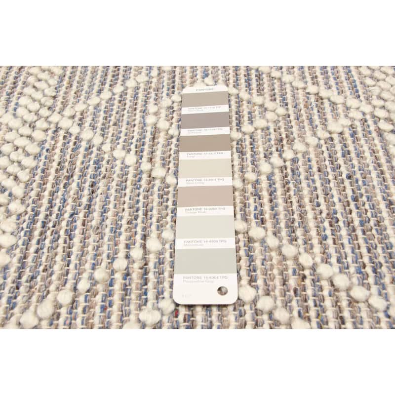 ECARPETGALLERY Braid weave Sienna Tan Wool Rug - 5'2 x 7'7
